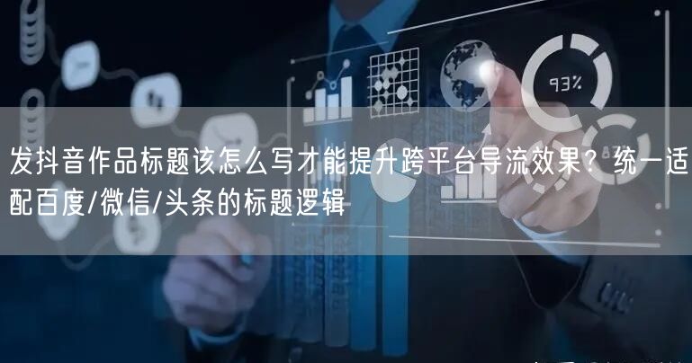 发抖音作品标题该怎么写才能提升跨平台导流
