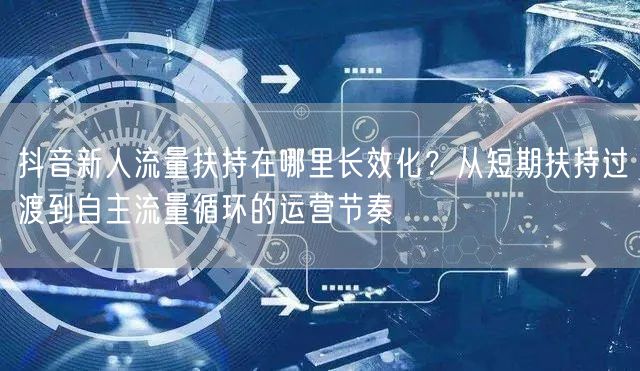 抖音新人流量扶持在哪里长效化？从短期扶持